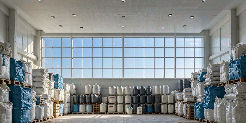 Drilling fluid chemical storage tanks